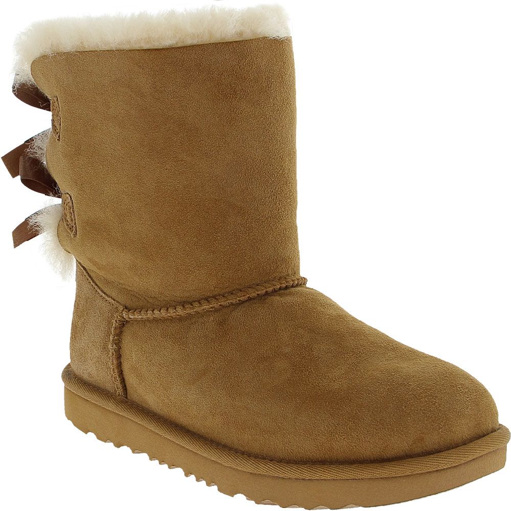 UGG Bailey Bow 2 Comfort Winter Boots - Girls Chestnut
