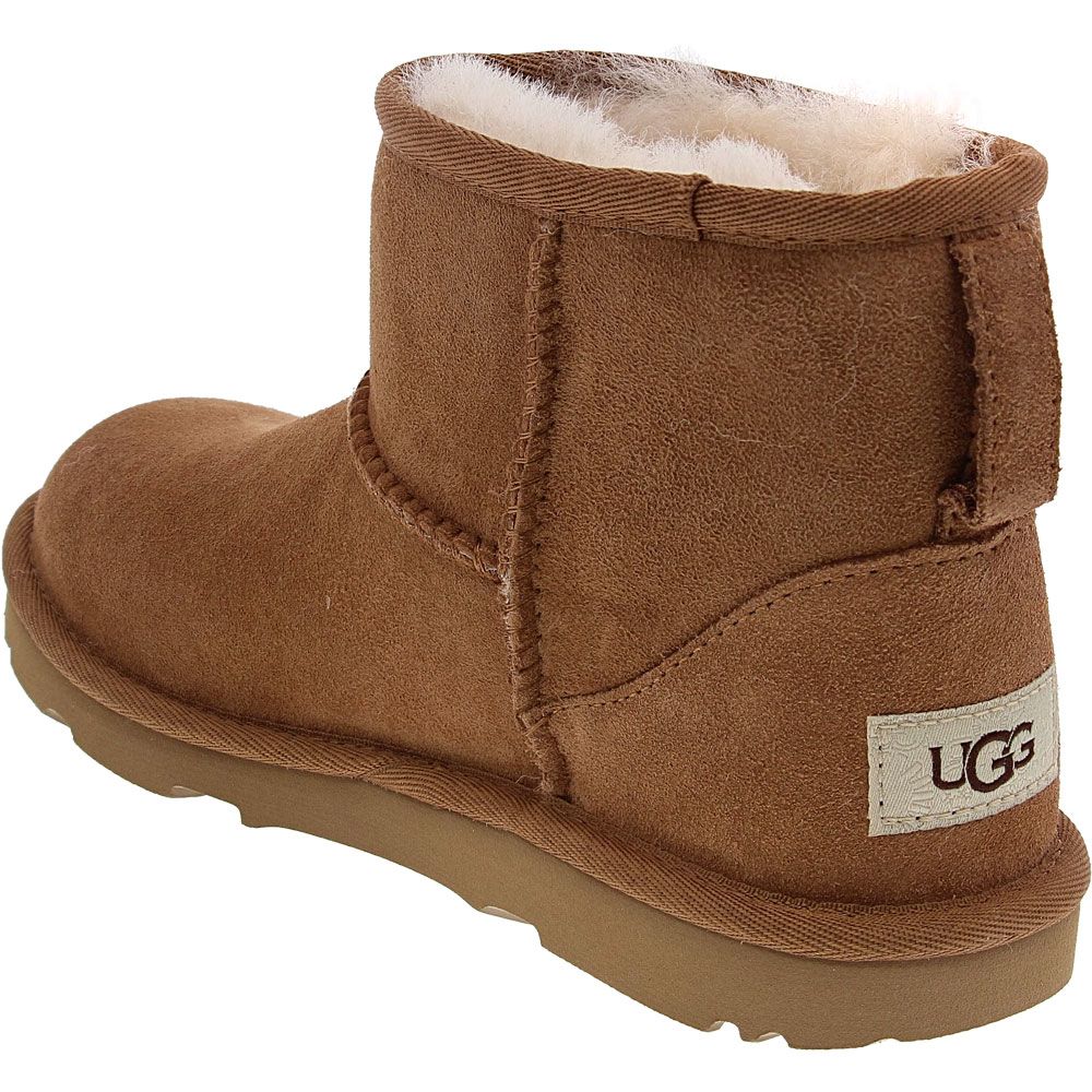 UGG Classic Mini 2 Comfort Winter Boots - Girls Chestnut Back View