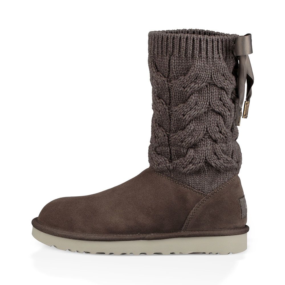 UGG® Kiandra Comfort Winter Boots - Womens Grey Back View