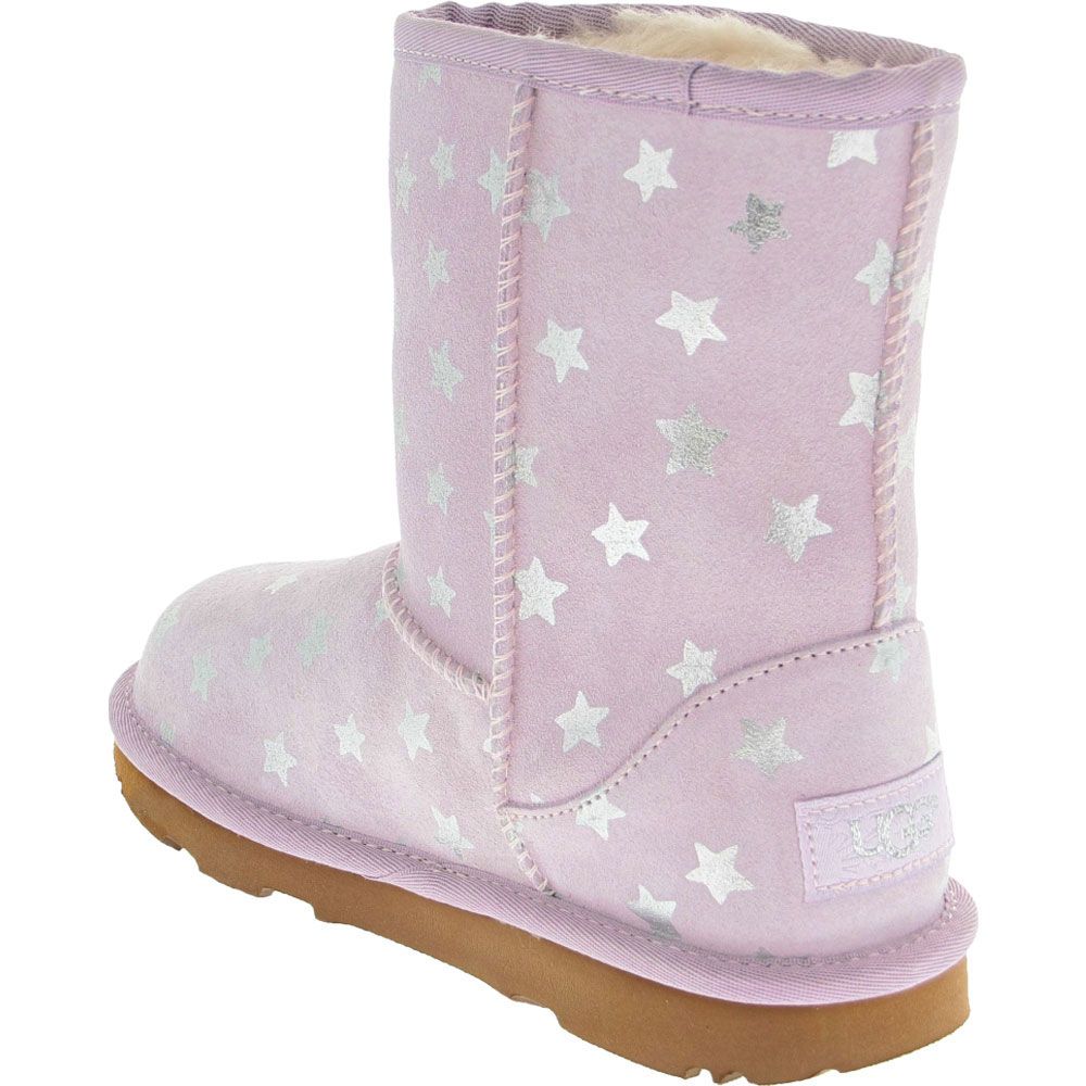 UGG® Classic 2 Stars Comfort Winter Boots - Girls Purple Back View