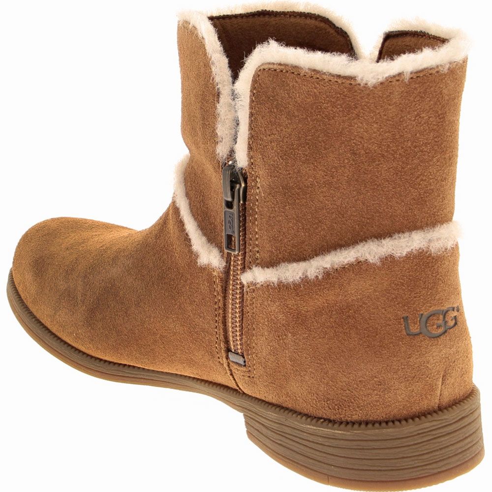 UGG Coletta Comfort Winter Boots - Girls Chestnut Back View