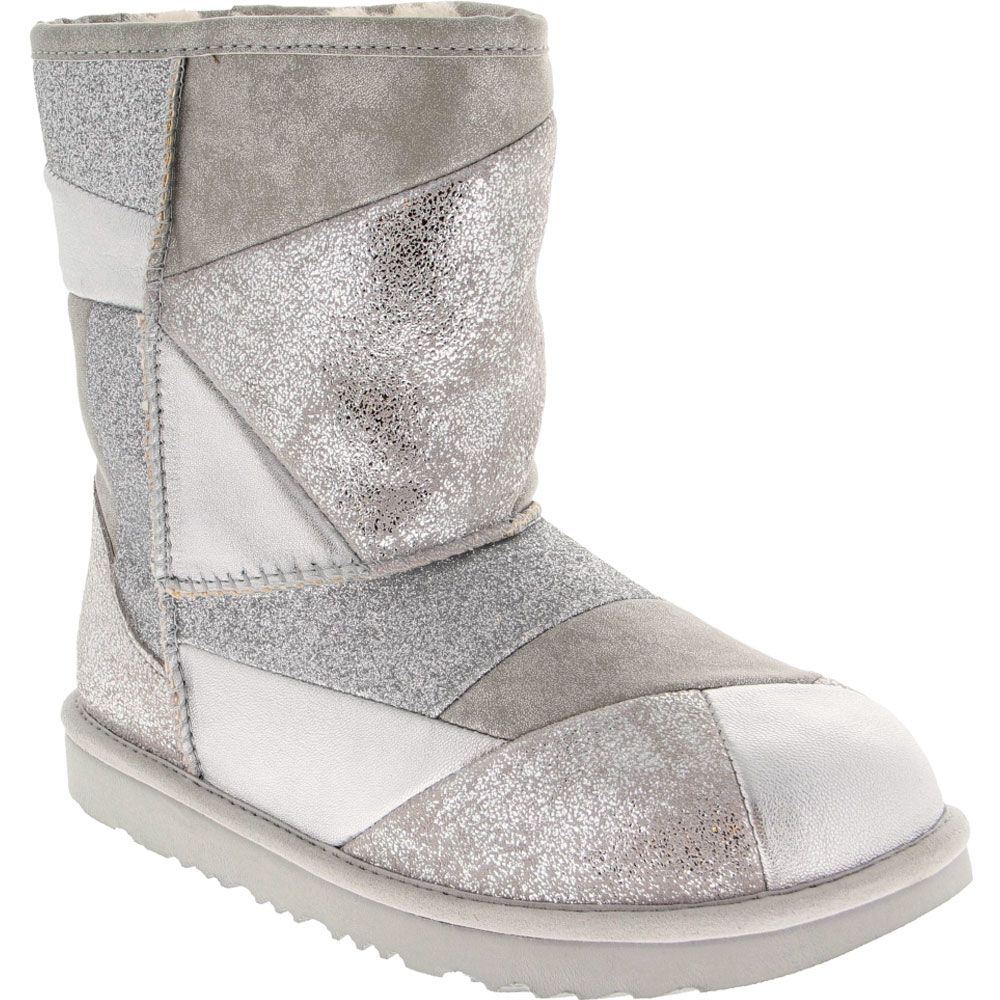 UGG® Classic 2 Patch Comfort Winter Boots - Girls Silver