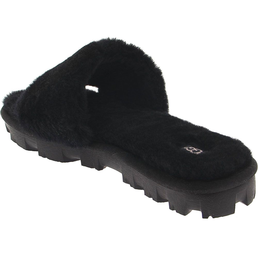 UGG® Cozette Slippers - Womens Black Back View