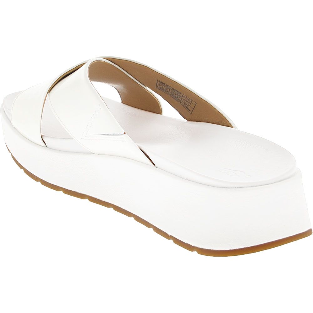 UGG® Emily Sandals - Womens White Back View
