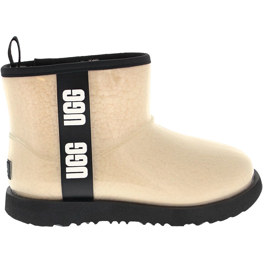 UGG Classic Clear Mini2 Comfort Winter Boots - Girls Natural Black Side View