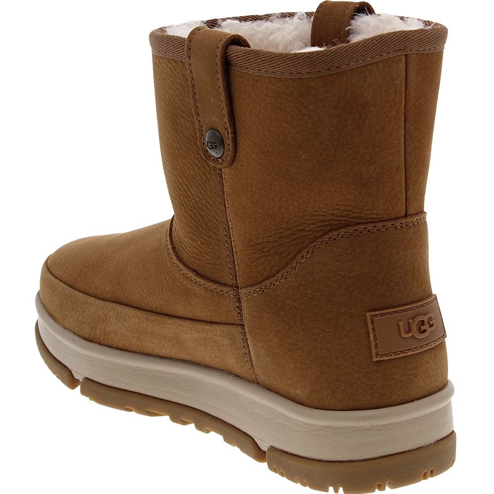 UGG Classic Weather Mini Winter Boots - Womens Chestnut Back View