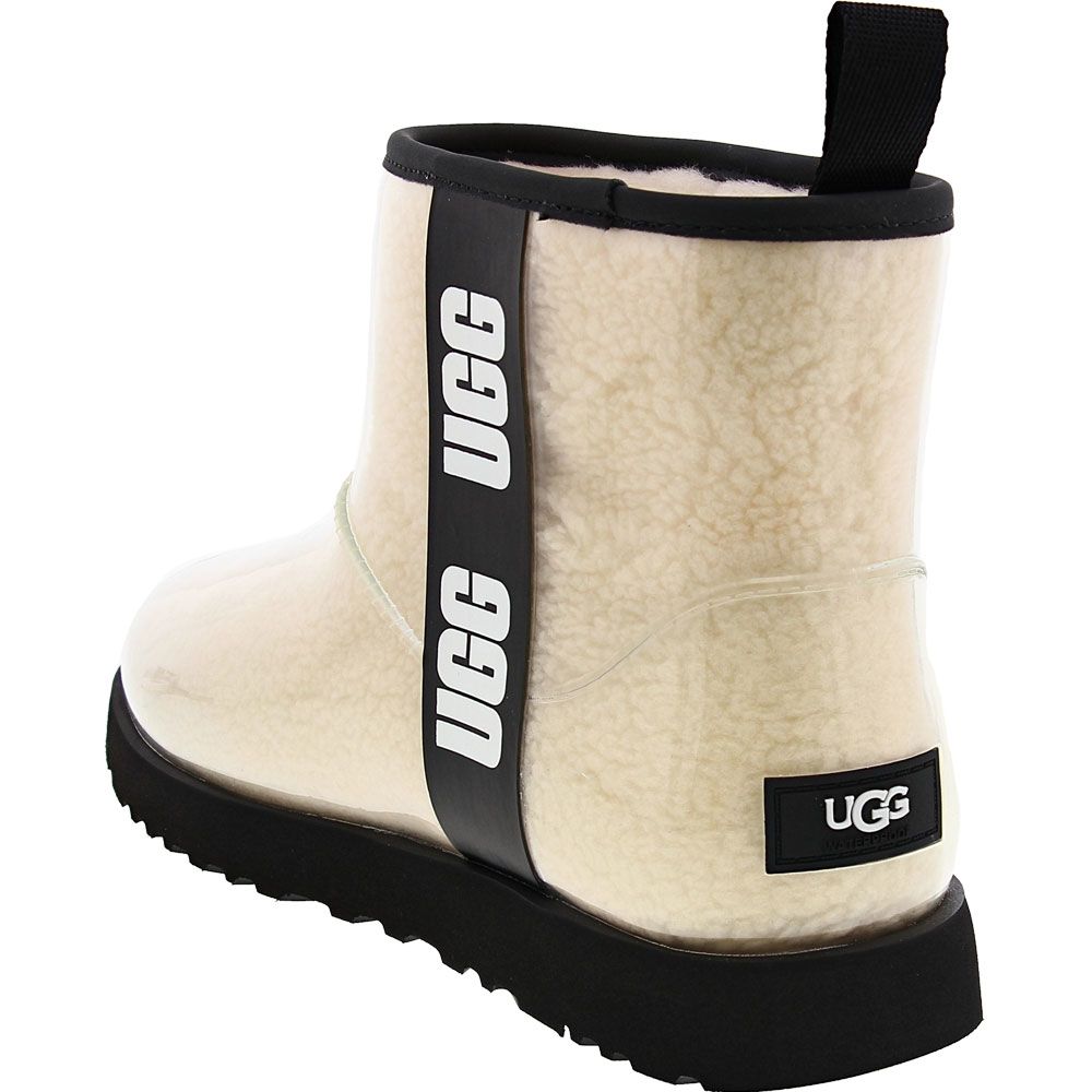 UGG® Classic Clear Mini Winter Boots - Womens Natural Back View