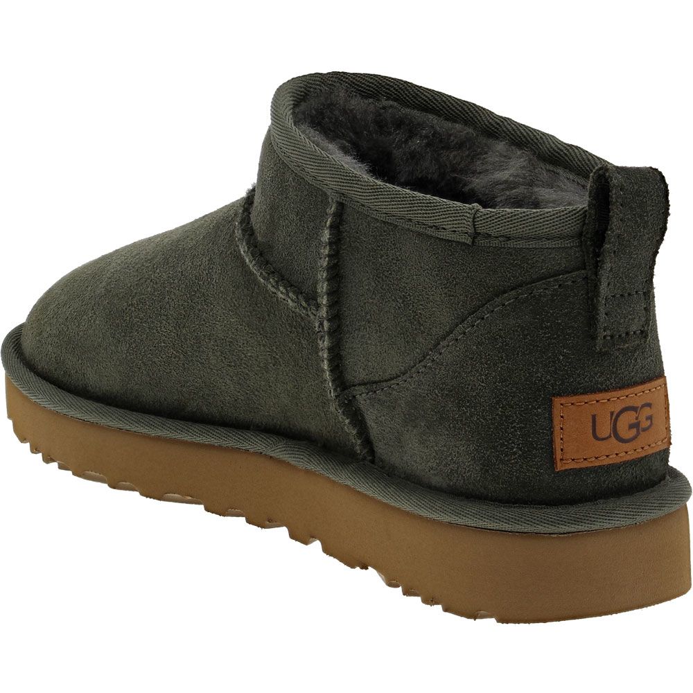UGG® Classic  Ultra Mini Winter Boots - Womens Forest Back View