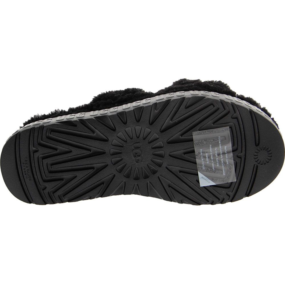 UGG Oh Fluffita Slippers - Womens Black Sole View