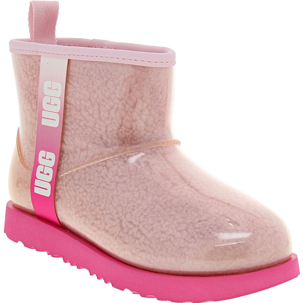 UGG Classic Clear Mini Comfort Winter Boots - Girls Pink