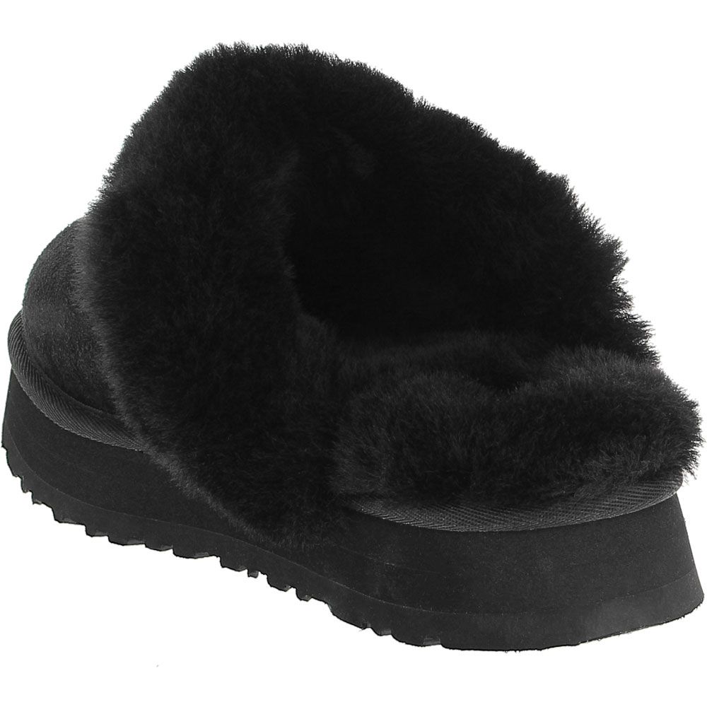 UGG® Disquette Slippers - Womens Black Back View