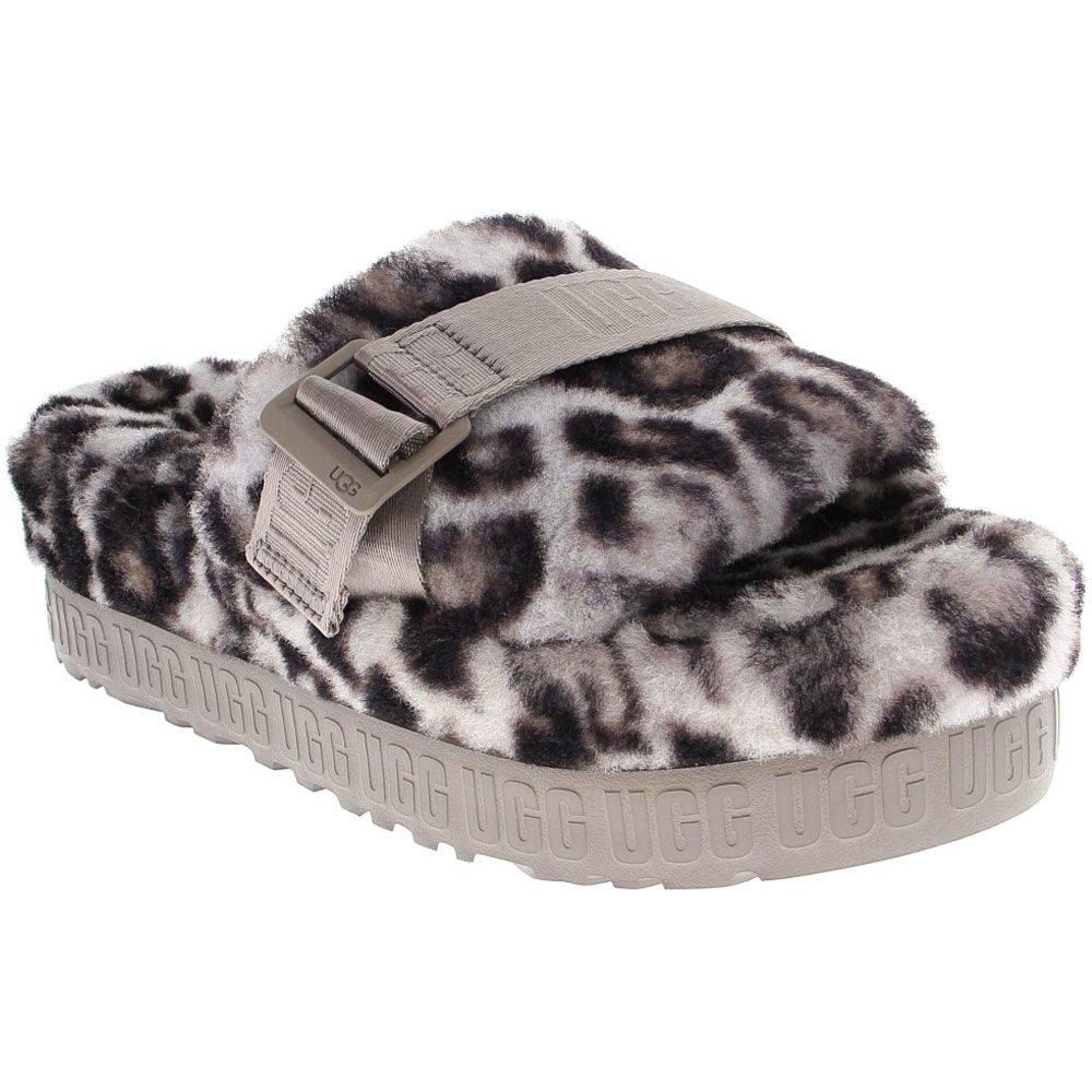UGG® Fluffita Panther Print Slippers - Womens Stormy Grey
