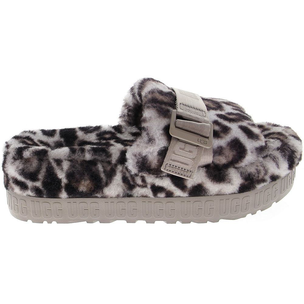UGG Fluffita Panther Print Slippers - Womens Grey