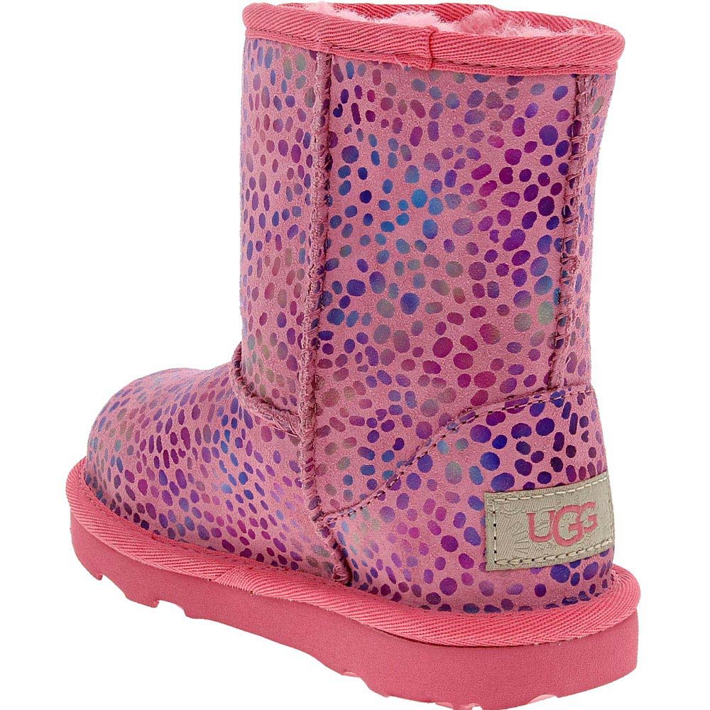 UGG® Classic 2 Spots Winter Boots - Baby Toddler Pink Rose Sparkle Back View