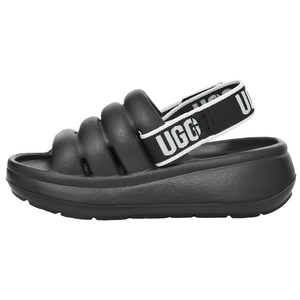 UGG® Sport Yeah Sandals - Baby Toddler Black Back View