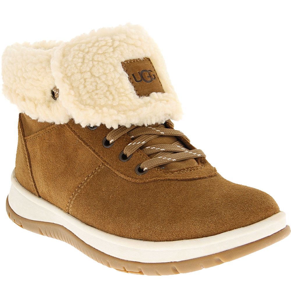 UGG Lakesider Mid Lace Up Casual Boots - Womens Chestnut
