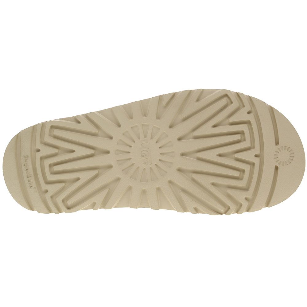UGG® Goldenstar Cross Slide Sandals - Womens Chestnut Sole View