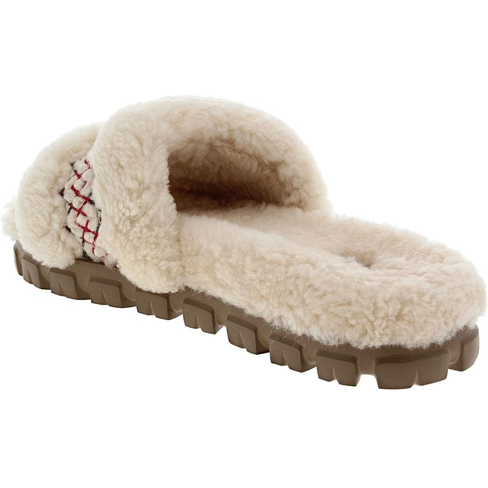 UGG® Cozetta UGGBraid Slippers - Womens Natural Back View