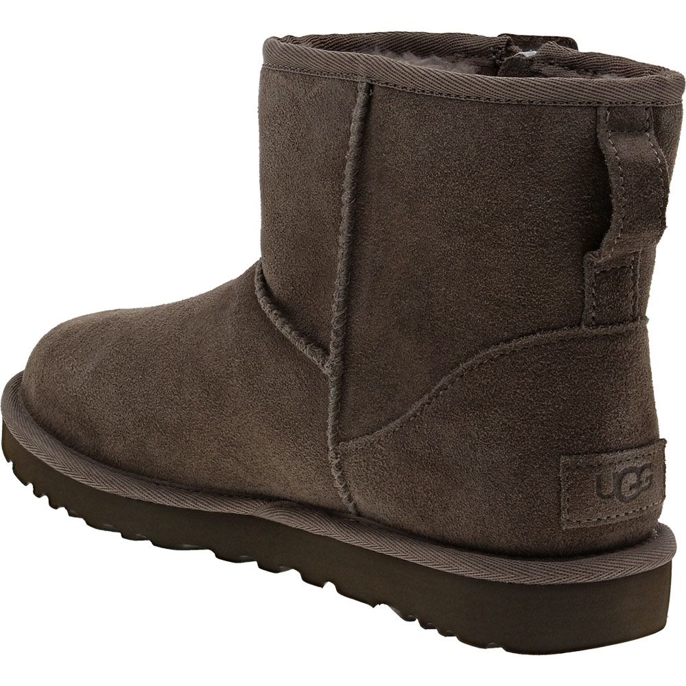 UGG® Classic Mini Bailey Zip Winter Boots - Womens Taupe Back View