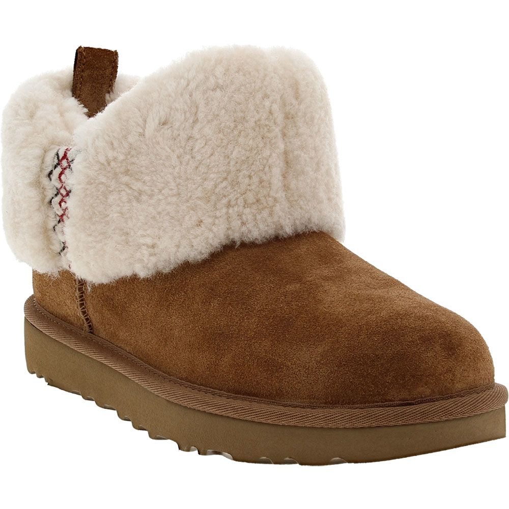 UGG® Ultra Mini UGGBraid Winter Boots - Womens Chestnut
