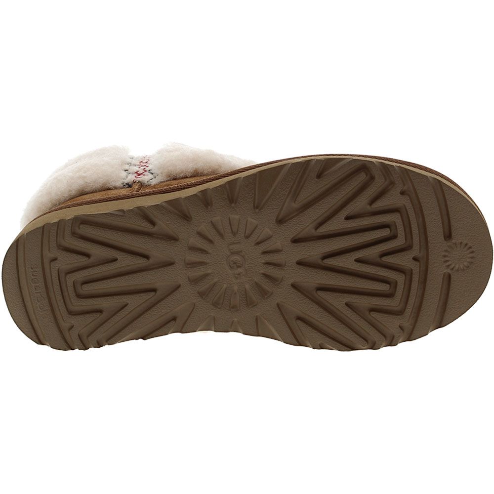 UGG® Ultra Mini UGGBraid Winter Boots - Womens Chestnut Sole View
