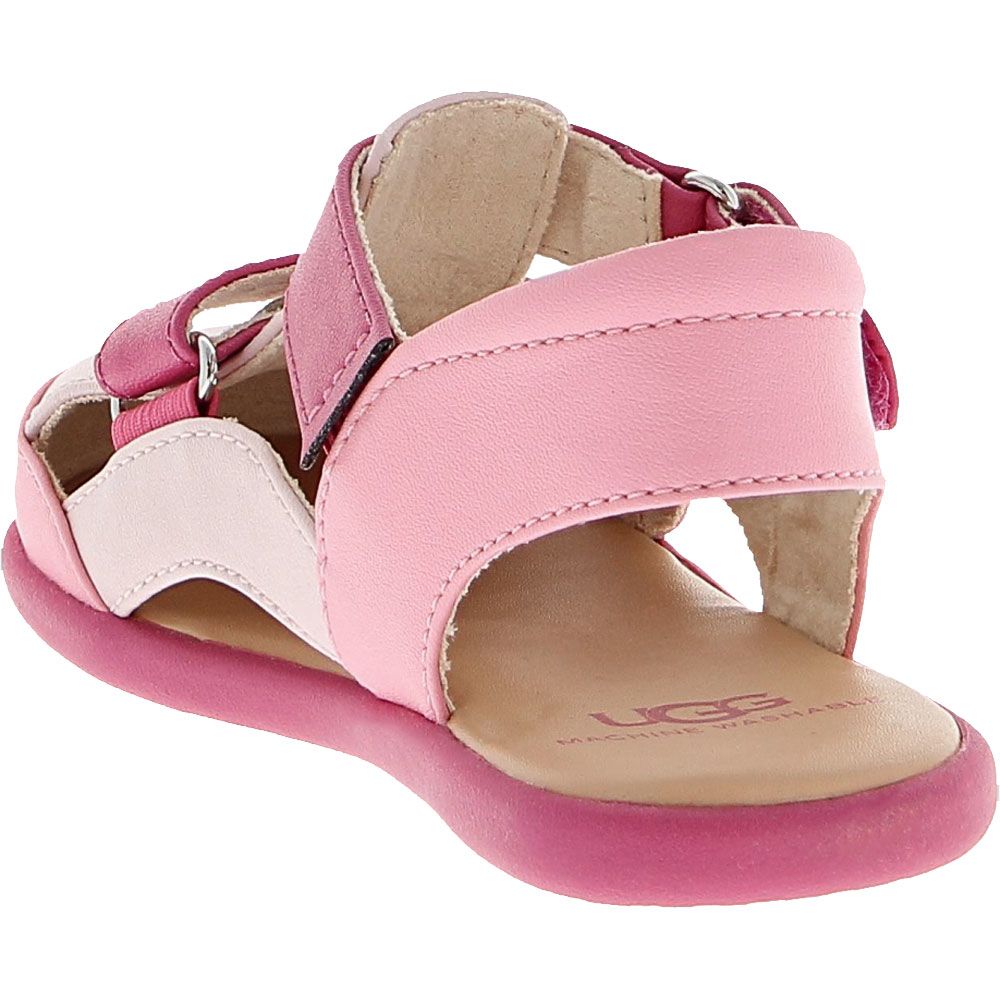 UGG® Rowan Sandals Toddler Kids Shoes Pink Back View
