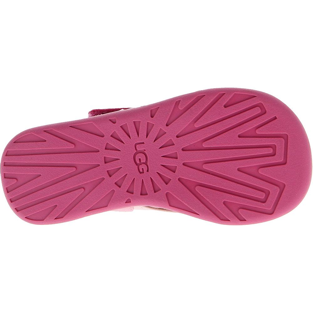 UGG® Rowan Sandals Toddler Kids Shoes Pink Sole View