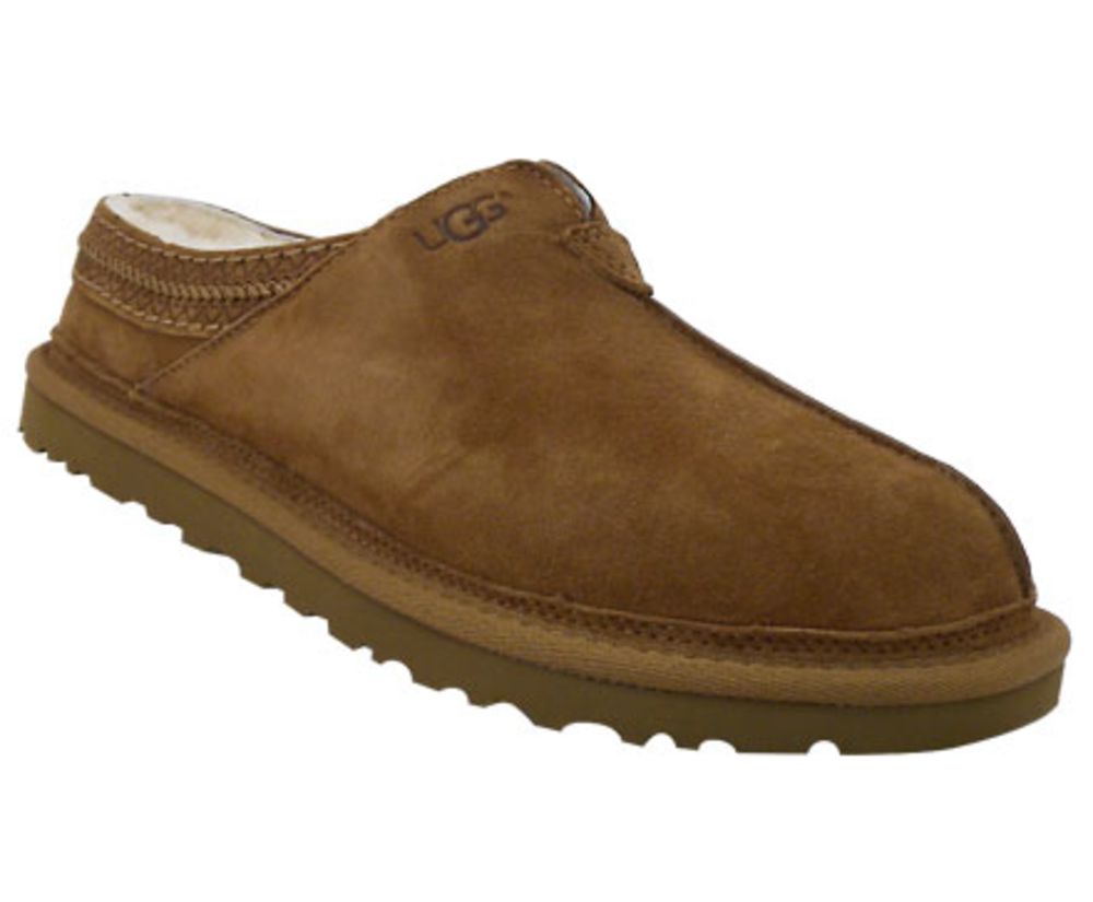 UGG® Neuman Sheepskin Slipper Shoes - Mens Chestnut