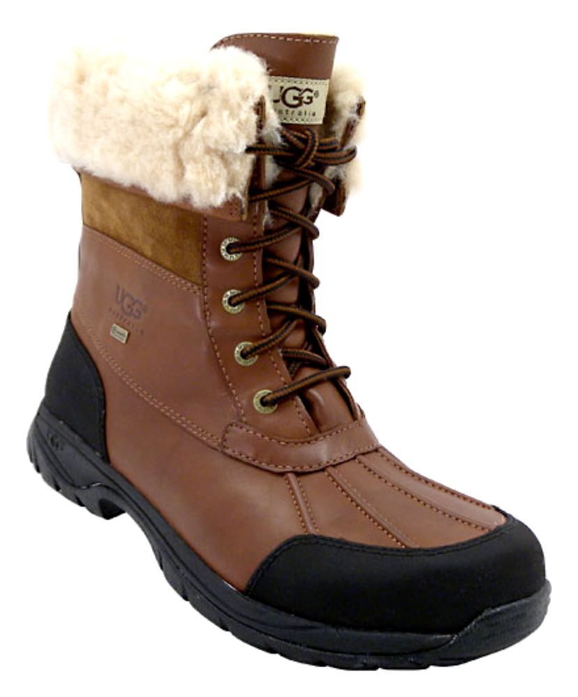 UGG® Butte Worchester Sheepskin Winter Boots - Mens Brown