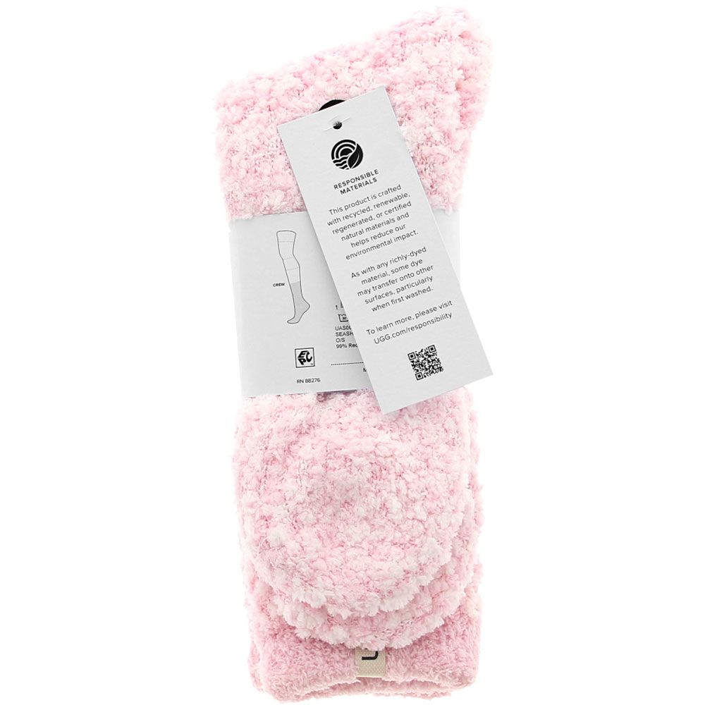 UGG® Cozy Chenille Socks - Womens Pink View 3