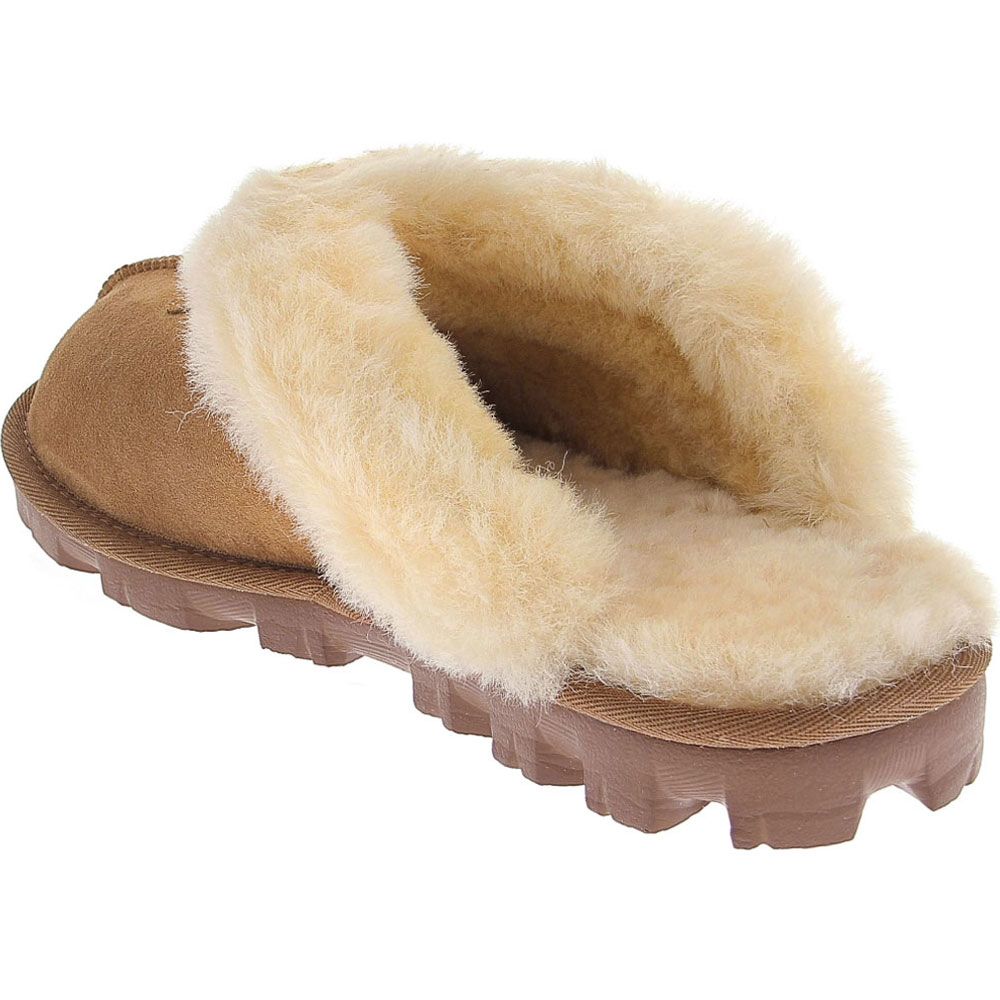 UGG® Coquette Sheepskin 5125 Slippers - Womens Chestnut Back View