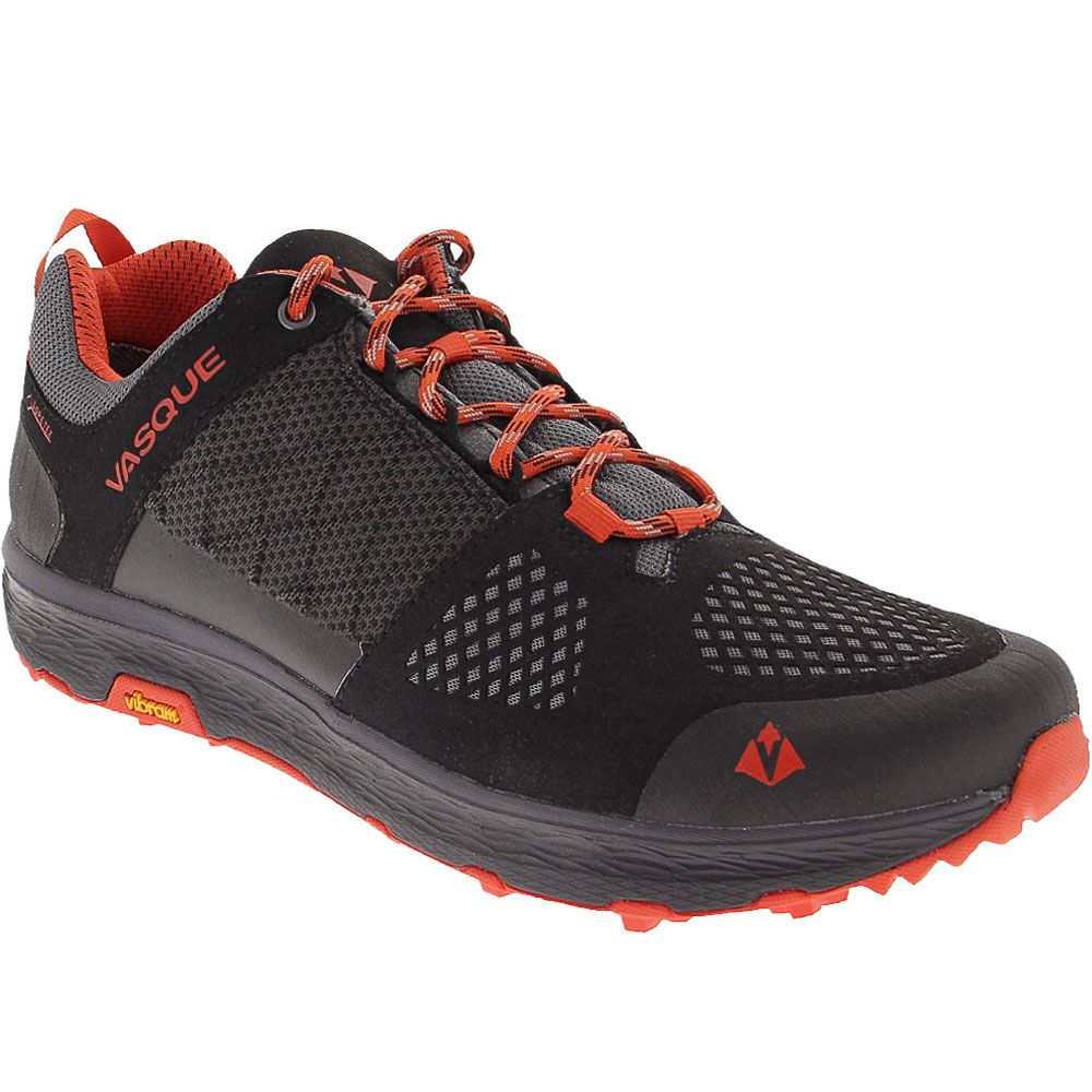Vasque Breeze Lt Low GoreTex Hiking Shoes - Mens Anthracite Red Clay Black
