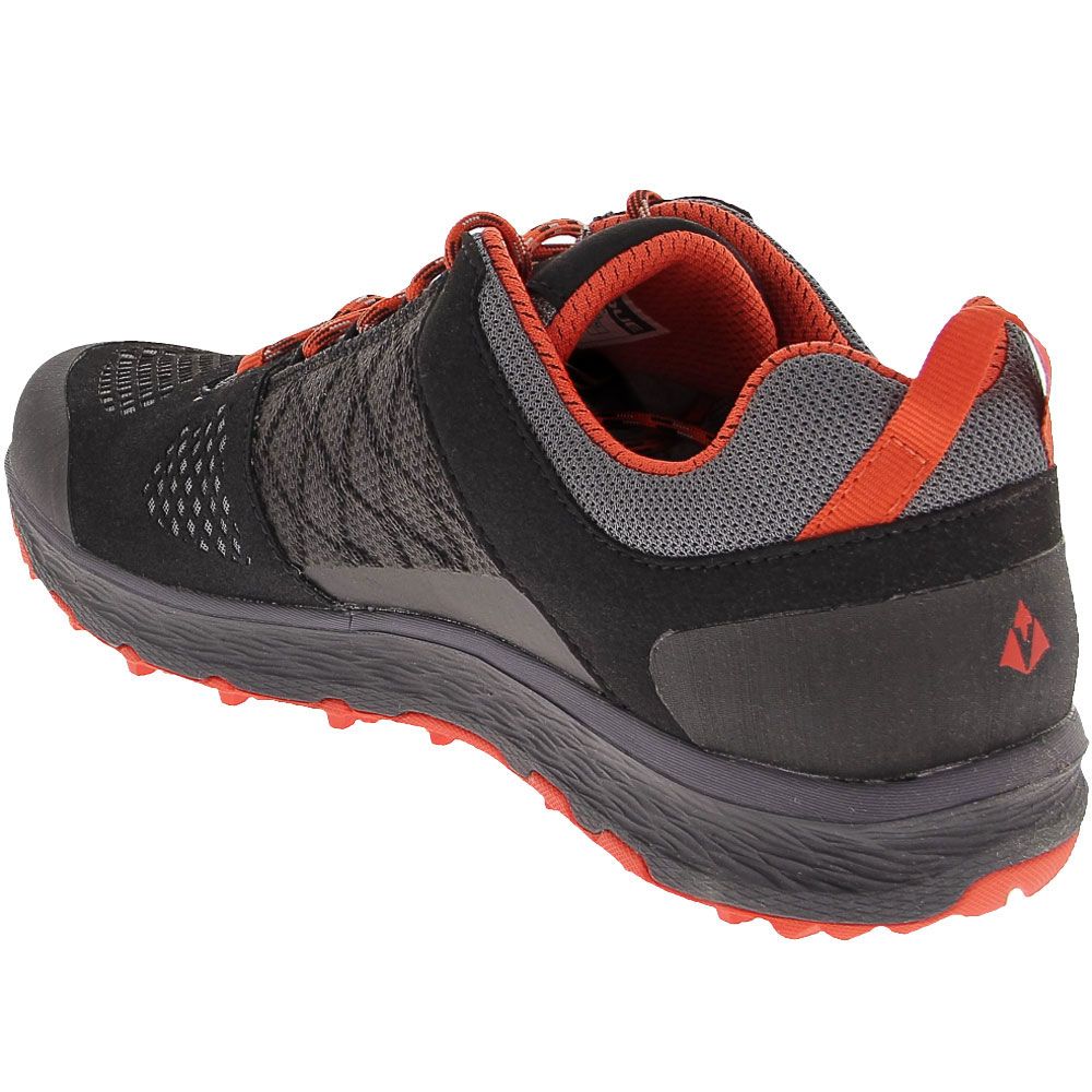 Vasque Breeze Lt Low GoreTex Hiking Shoes - Mens Anthracite Red Clay Black Back View