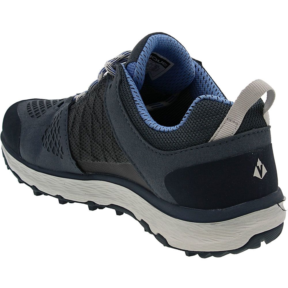 Vasque Breeze Lt Low Gtx Waterproof Hiking Shoes - Womens Dark Slate Vista Blue Back View