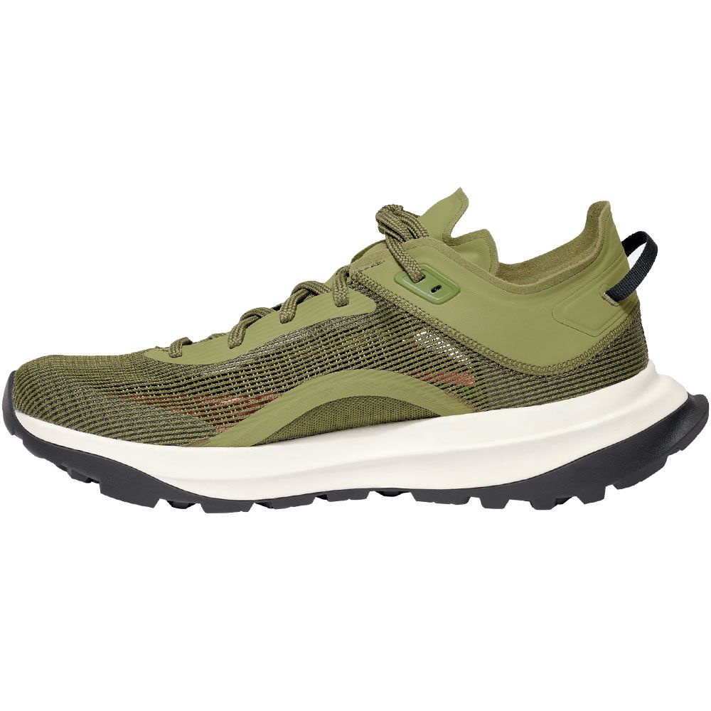 Vasque Reconnect Here Low Hiking Shoes - Mens Sparghum Green Back View