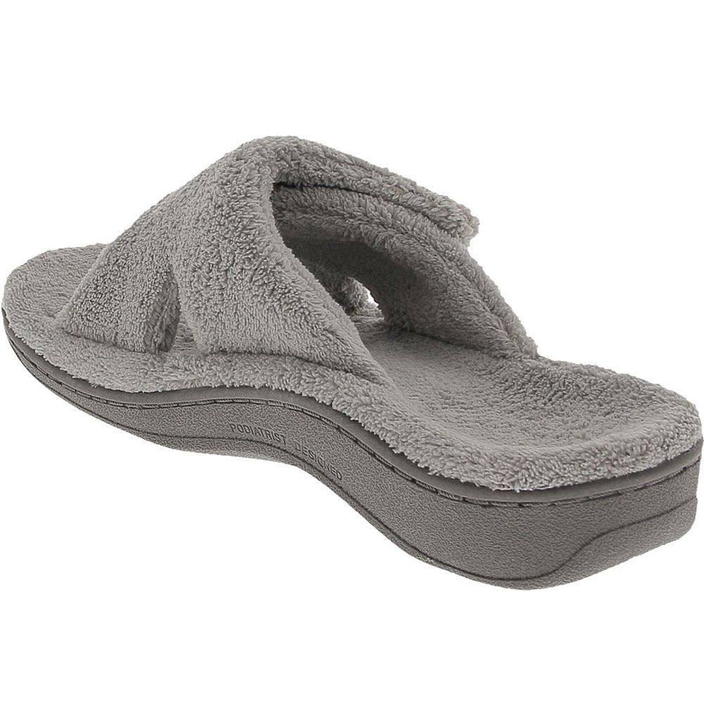 Vionic 26 Relax Slippers - Womens Light Grey Back View