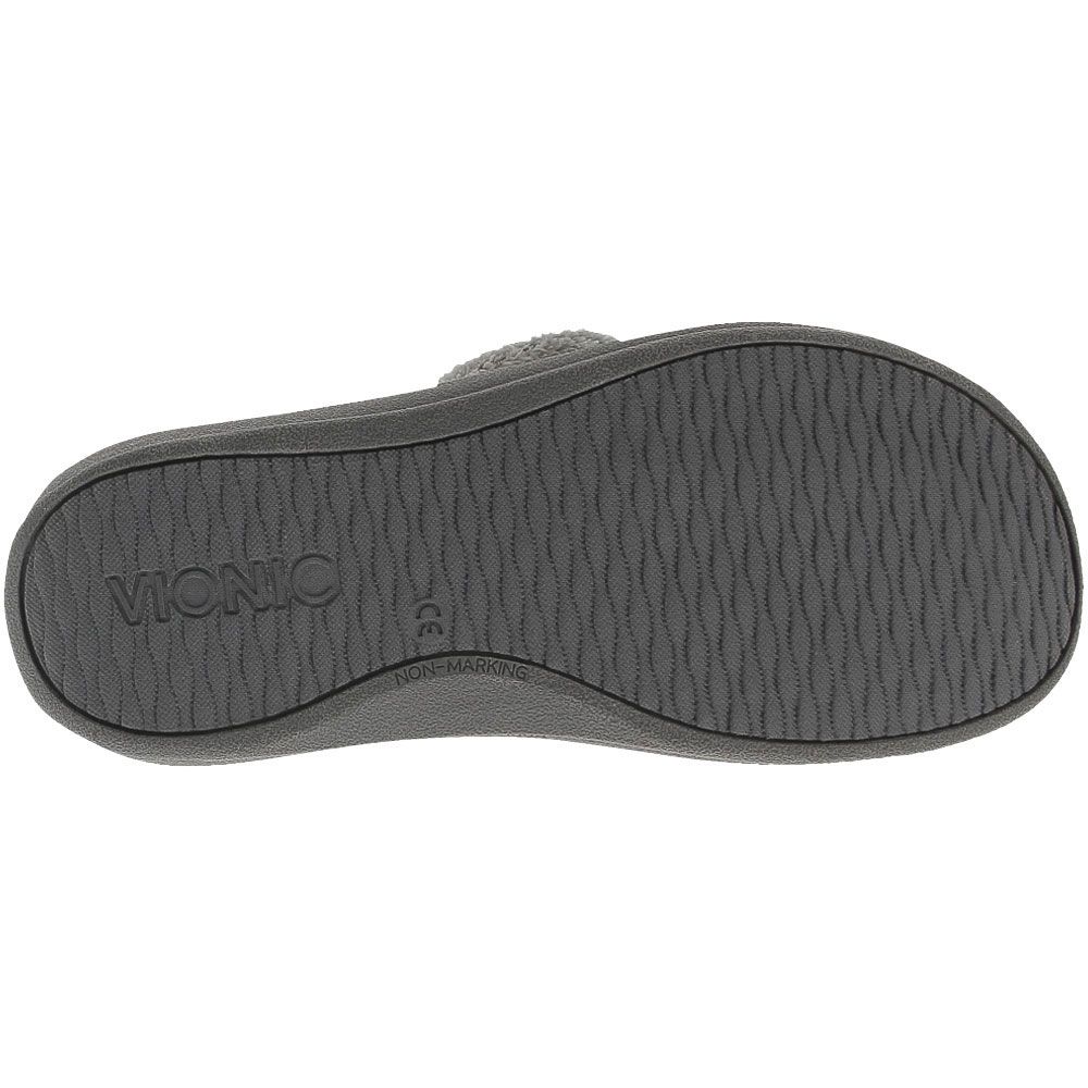 Vionic 26 Relax Slippers - Womens Light Grey Sole View
