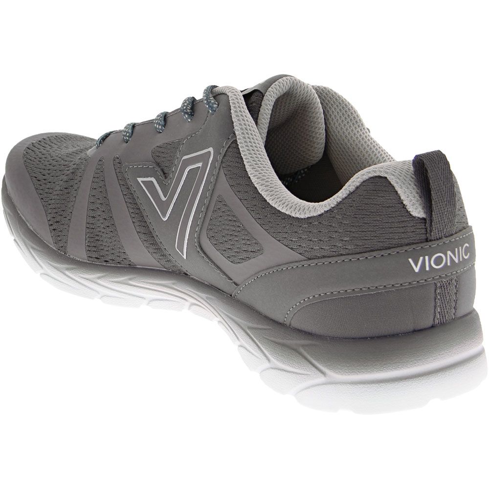 Vionic 335 Miles Walking Shoes - Womens Grey Back View