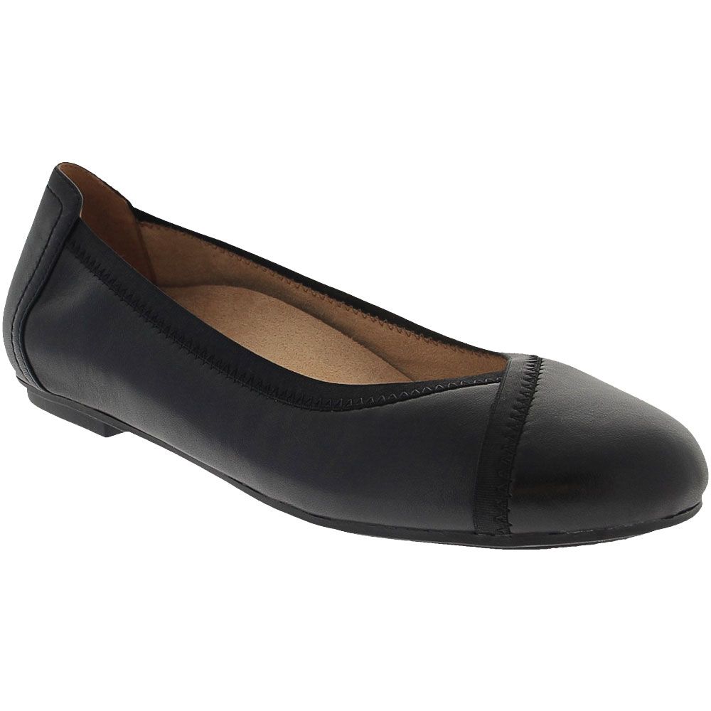 Vionic Spark Caroll Ballet Slip on Casual Shoes - Womens Black