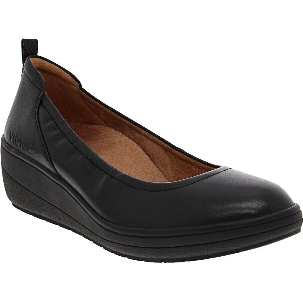 Vionic Jacey Wedge Womens Casual Dress Shoes Black