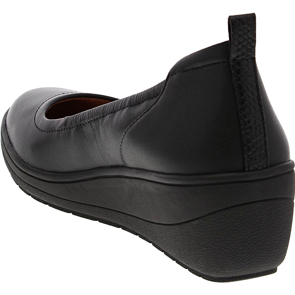 Vionic Jacey Wedge Womens Casual Dress Shoes Black Back View