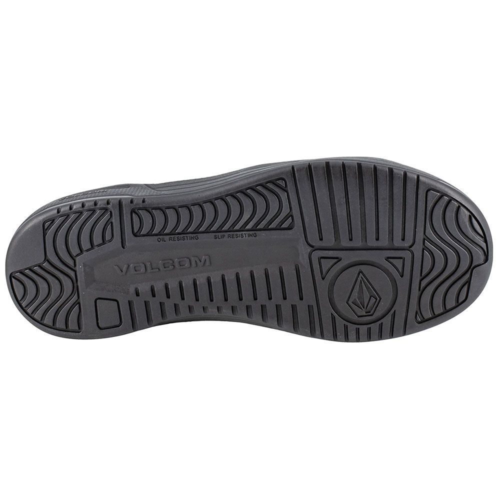 Volcom Hybrid Composite Toe Work Shoes - Womens Black Grey Sole View