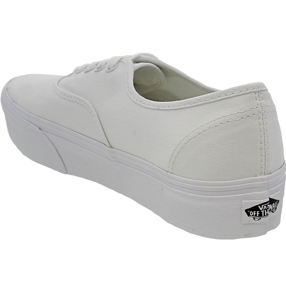 Vans Authentic Platform 2 Skate Shoes - Womens White Back View