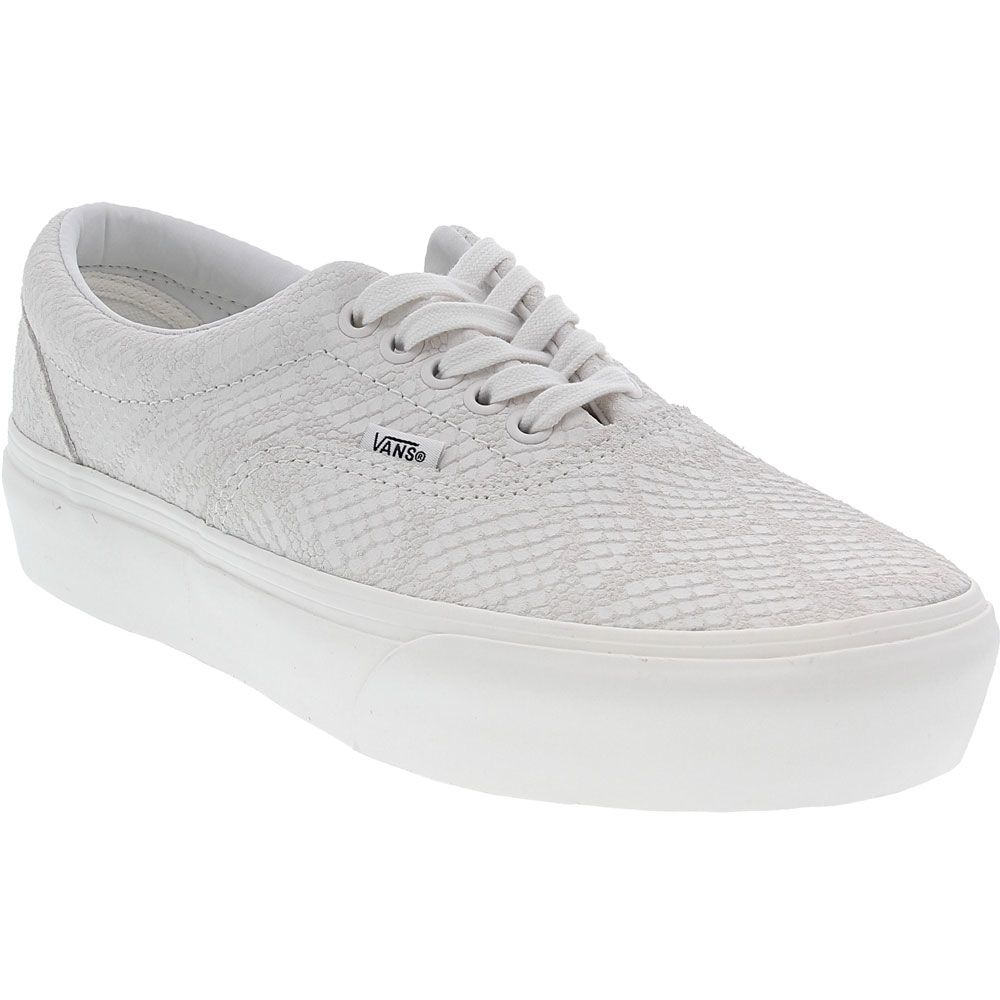 Vans Era Platform Animal Skate Shoes - Womens White Grey