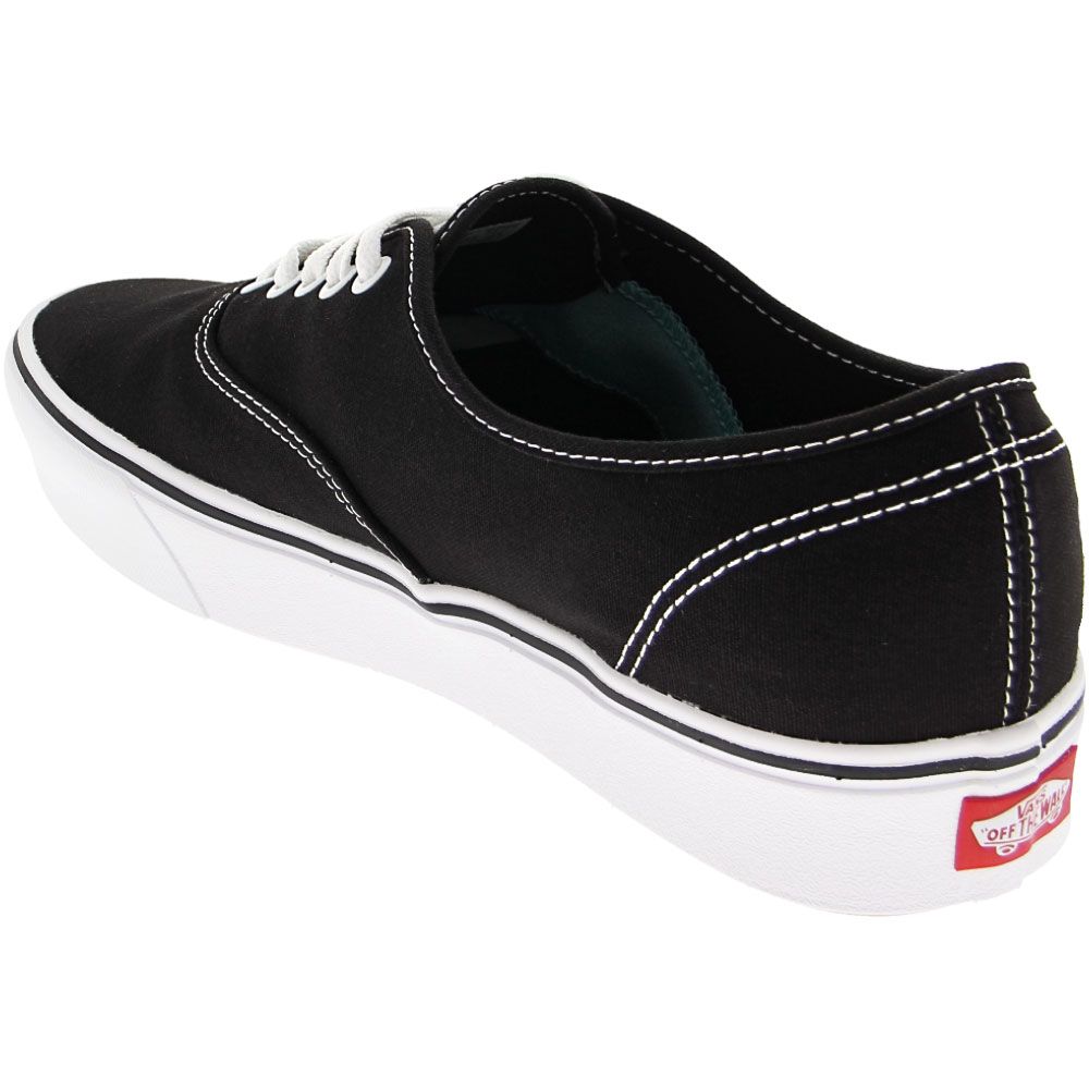 Vans Comfy Cush Era Skate Shoes - Mens Black White Back View