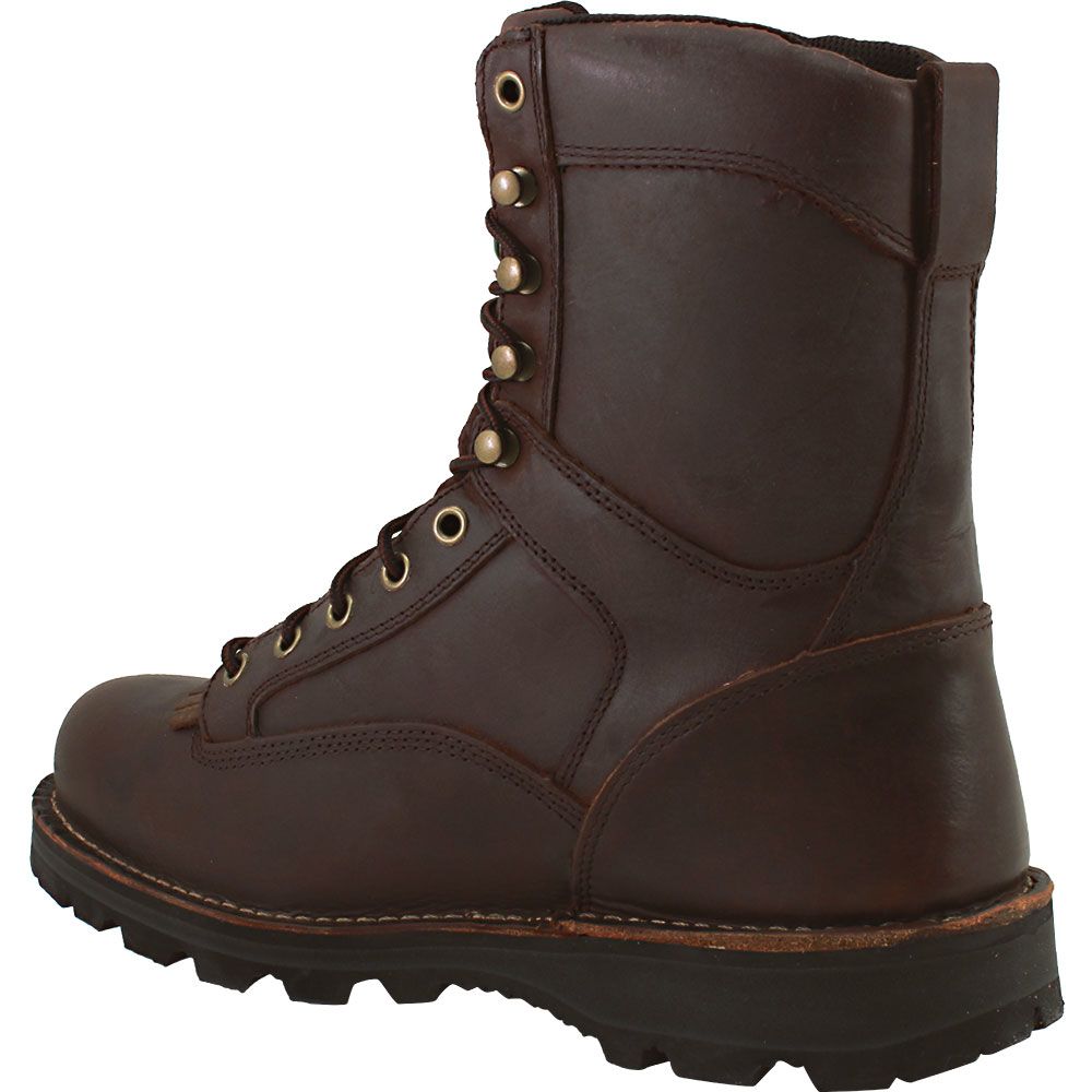 Yoder Int Leather Winter Boots - Mens Brown Back View