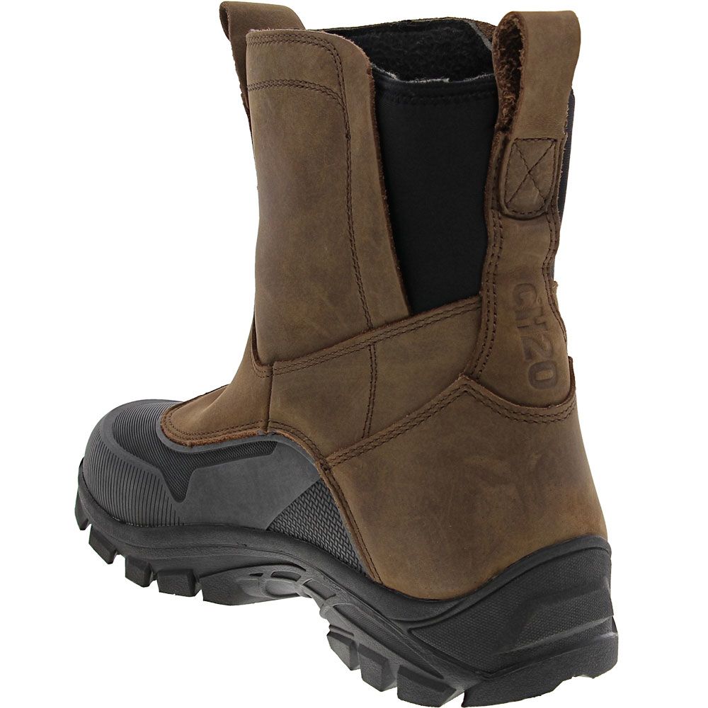cH20 550 Pull On Winter Boots - Mens Brown Back View
