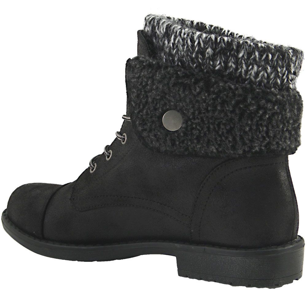 White Mountain Duena Casual Boots - Womens Black Back View