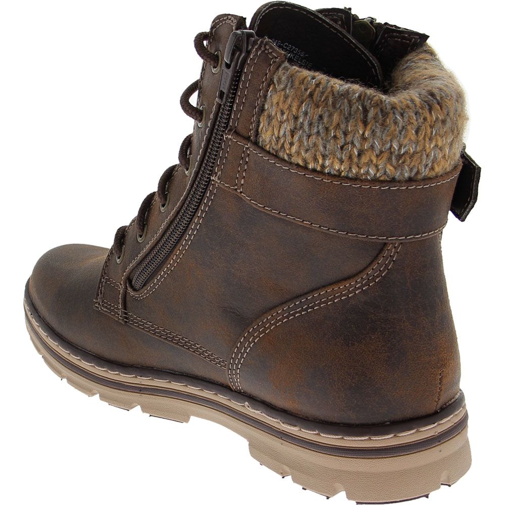 White Mountain Kelsie Casual Boots - Womens Brown Back View