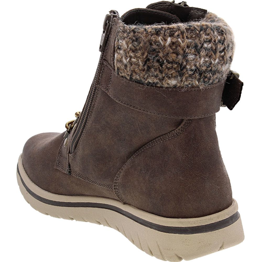 White Mountain Hearty Casual Boots - Womens Stone Back View